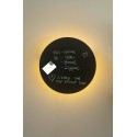Væglampe med tavle Ø35 cm 1 x LED 7W - Sort