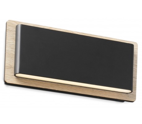 Væglampe med slangearm 37 x 13 cm LED - Sort/Natur