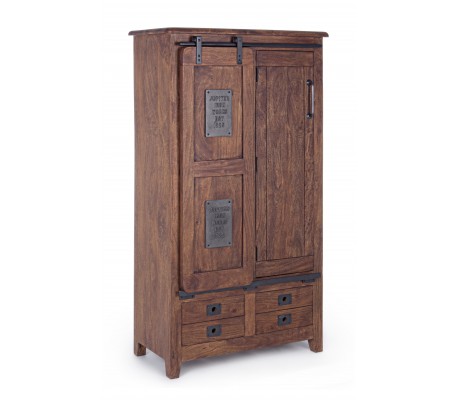 Kabinet bord H89 x B122 x D58 cm - Rustik brun