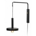 Væglampe med slangearm 13 x 13 cm 1 x LED 2W - Sort/Natur
