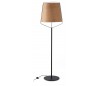 Gulvlampe i metal og træfinér H182 x Ø51 cm 1 x E27 - Sort/Natur