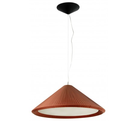 Lysekrone i satinbånd Ø70 cm 3 x E27 - Gul