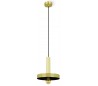 Loftlampe i metal Ø25 cm 1 x E27 - Satineret guld/Sort