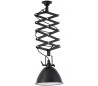Justerbar loftlampe i metal H54 - 110 cm 1 x E27 - Sort