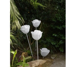 AGATA indendørs gulvlampe i Poleasy H180 x Ø80 cm - Hvid 2