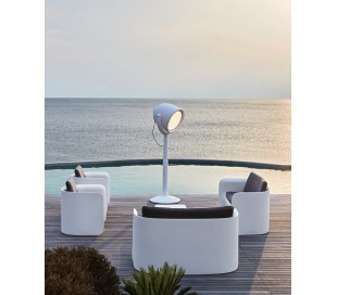 BABYLOVE udendørs gulvlampe i Poleasy H175 x Ø42 cm - Hvid 2