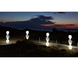 BABYLOVE indendørs gulvlampe i Poleasy H175 x Ø42 cm - Hvid 2