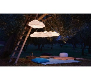 NEFOS inde og udendørs loftlampe 122 x 69 cm - Hvid 2