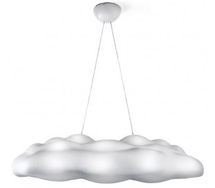 NEFOS inde og udendørs loftlampe 122 x 69 cm - Hvid