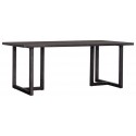 Industrielt spisebord 160 x 90 cm i akacietræ - Brun/Jerngrå