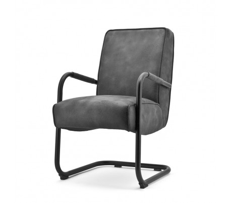 2 x Elburg spisebordsstole med armlæn H90 cm - Brun