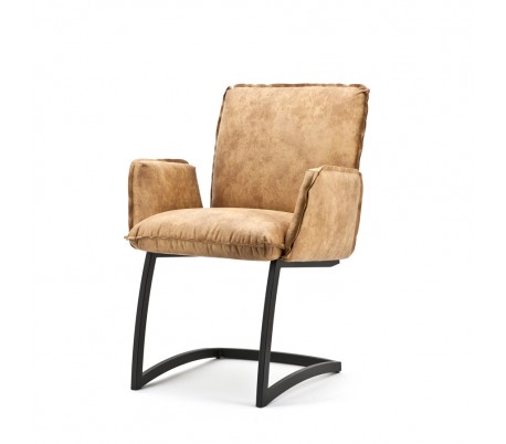 2 x Joel spisebordsstole med armlæn H87 cm - Antracit