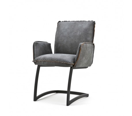 2 x Joel spisebordsstole med armlæn H87 cm - Blå