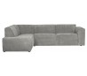 Moderne hjørnesofa med chaiselong 278 x 209 cm - Varm grøn