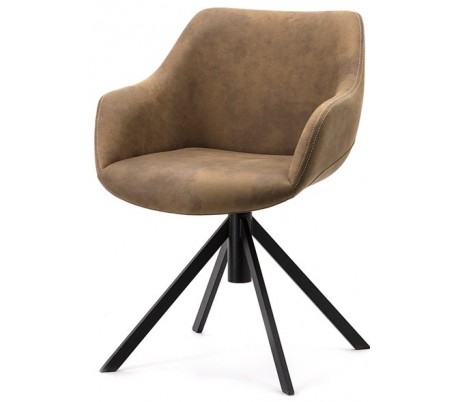 2 x Menno spisebordsstole i polyester H80 cm - Antracit