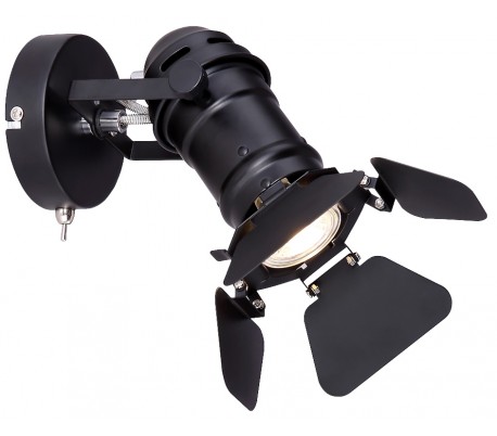 Industriel Loftspot i metal 46,5 cm 2 x E27 - Sortbrun