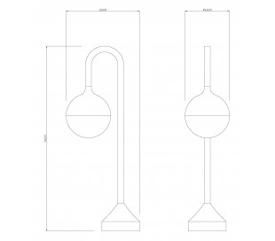 Udendørs Væglampe H23,3 cm 1 x 10W LED - Antracit 2