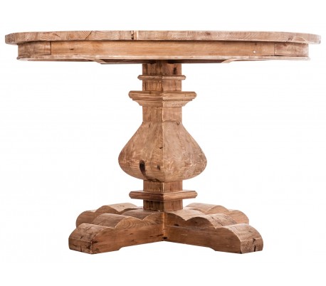 Rustikt vitrineskab i fyrretræ H175 cm x B90 cm - Natur