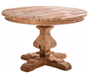 Rustikt vitrineskab i fyrretræ H175 cm x B90 cm - Natur 2