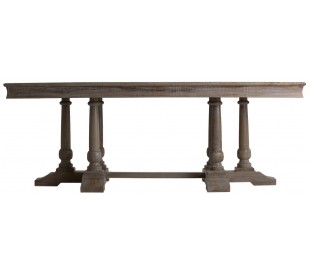 Rundt spisebord i mangotræ Ø145 x H76 cm - Natur