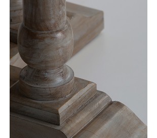 Rundt spisebord i mangotræ Ø145 x H76 cm - Natur 2