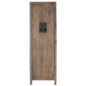 Rustikt skab i elmetræ og jern H152 cm x B120 cm - Natur/Metal