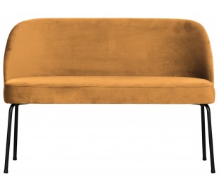 Sofabænk i velour H73 x B110 x D72 cm - Varm grøn