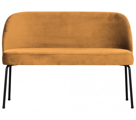 Sofabænk i velour H73 x B110 x D72 cm - Varm grøn