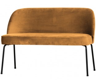 Sofabænk i velour H73 x B110 x D72 cm - Varm grøn 2