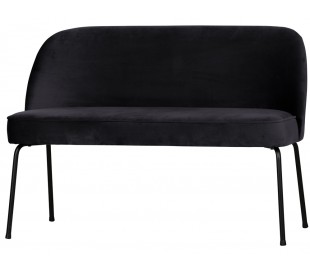 Sofabænk i velour H82,5 x B120 x D59 cm - Sennepsgul 2