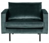 Rodeo Lænestol i velour B105 cm - Teal