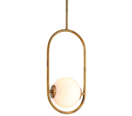 Symphony Lysekrone i stål, jern og glas Ø69 cm 5 x E14 - Frostet klar/Antik guld