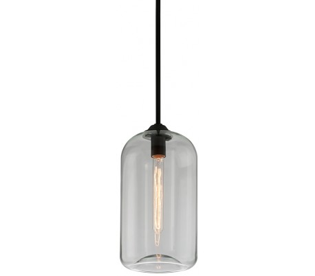 Silverlake Loftlampe i glas og jern Ø30,5 cm 1 x E27 - Antik jern/Klar