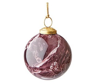 Julekugle i glas Ø7,5 cm - Antik turkis