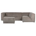 Moderne puf til sofa 84 x 62 cm - Antracit