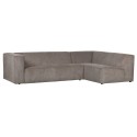 Moderne hjørnesofa med chaiselong 278 x 209 cm - Varm grøn