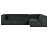 Moderne hjørnesofa med chaiselong 284 x 183 cm - Antracit