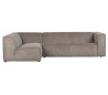 Moderne hjørnesofa med chaiselong 284 x 183 cm - Khaki