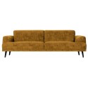 Moderne 3-personers sofa i velour 234 x 93 cm - Champagne