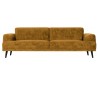Moderne 3-personers sofa i velour 234 x 93 cm - Okker
