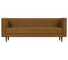 Moderne 3-personers sofa i velour 220 x 82 cm - Kanel
