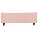 Moderne 3-personers sofa i velour 220 x 82 cm - Kanel