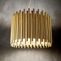 Hudson Loftlampe i stål Ø46 cm 3 x E27 - Antik bronze/Antik sort