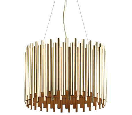Hudson Loftlampe i stål Ø46 cm 3 x E27 - Antik bronze/Antik sort
