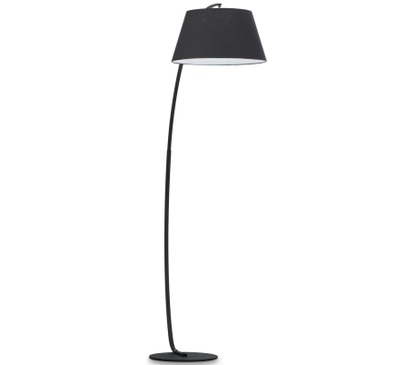 PAGODA Gulvlampe i metal og tekstil H184 cm 1 x E27 - Hvid