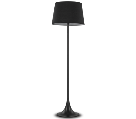 LONDON Gulvlampe i metal og tekstil H174 cm 1 x E27 - Hvid
