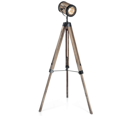 STAGE Gulvlampe i metal H140-205 cm 1 x E27 - Sort/Guld