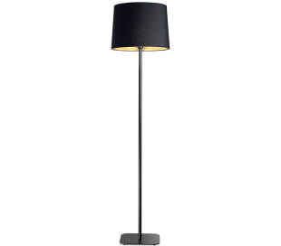 LONDON Gulvlampe i metal og tekstil H174 cm 1 x E27 - Sort