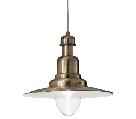 FIORDI Loftlampe i metal Ø40 cm 1 x E27 - Sort/Hvid