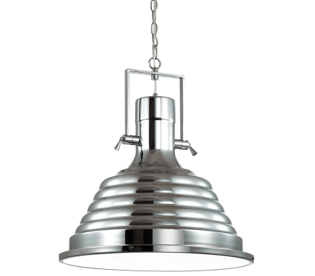 FIORDI Loftlampe i metal Ø40 cm 1 x E27 - Sort/Hvid